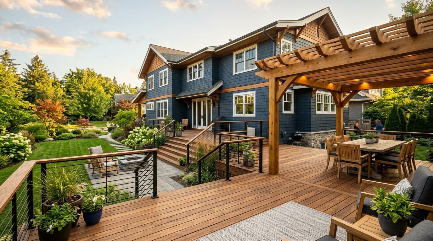 Architectural Redwood Decks